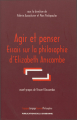 Couverture Agir et penser : Essais sur la philosophie d’Elizabeth Anscombe Editions de La Sorbonne 2015