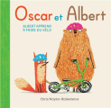 Couverture Oscar et Albert : Albert apprend à faire du vélo Editions Kaléidoscope 2023