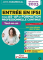 Couverture Entrée en IFSI pour AS-AP et formation professionnelle continue Editions Vuibert 2022