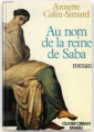 Couverture Au nom de la reine de Saba Editions Fayard (Romanesque) 1986