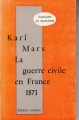 Couverture La guerre civile en France (1871) Editions Sociales 1971