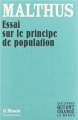 Couverture Essai sur le principe de population Editions Flammarion / Le Monde (Les livres qui ont changés le monde) 2010
