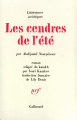 Couverture Les cendres de l'été Editions Gallimard  (Littératures soviétiques) 1976