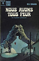 Couverture Nous avons tous peur Editions Marabout (Fantastique) 1974