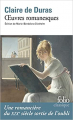 Couverture Oeuvres romanesques Editions Folio  (Classique) 2023