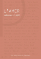 Couverture L'Amer Editions du Panseur 2023