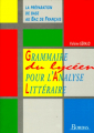 Couverture Grammaire du lycéen pour l'analyse littéraire Editions Bordas 1993