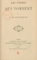 Couverture Les femmes qui tombent Editions Bibliothèque nationale de France (BnF) 1882