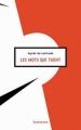 Couverture Les mots qui tuent Editions Sarbacane 2011