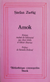 Couverture Amok / Amok ou le fou de Malaisie Editions Stock (Bibliothèque cosmopolite) 1985