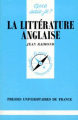 Couverture Que sais-je ? : La littérature anglaise Editions Presses universitaires de France (PUF) (Que sais-je ?) 1997