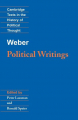 Couverture Weber: Political Writings Editions Cambridge university press 1994