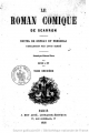 Couverture Le roman comique Editions Labrys 1858
