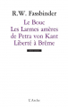 Couverture Le Bouc / Les larmes amères de Petra Von Kant / Liberté à Brême Editions L'Arche (Scène ouverte) 2012