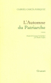 Couverture L'automne du patriarche Editions Grasset 1976