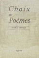 Couverture Choix de poèmes Editions Seghers 1961