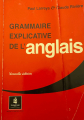Couverture Grammaire explicative de l'anglais Editions Longman 2003