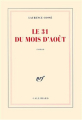 Couverture Le 31 du mois d'août Editions Gallimard  (Blanche) 2003
