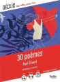Couverture 30 poèmes Editions Belin Éducation (Déclic) 2023