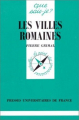 Couverture Que sais-je ? : Les villes romaines Editions Presses universitaires de France (PUF) 1971