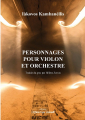 Couverture Personnages pour violon et orchestre Editions L'espace d'un instant 2023