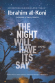 Couverture The Night Will Have Its Say Editions Hoover Ink 2022