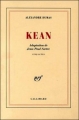 Couverture Kean Editions Gallimard  (Blanche) 1998