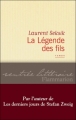 Couverture La légende des fils Editions Flammarion 2011