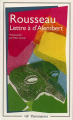 Couverture Lettre à d’Alembert Editions Flammarion (GF) 1993