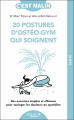 Couverture 20 postures d’osthéo-gym qui soignent Editions Leduc.s (C'est malin - Poche - Santé) 2021
