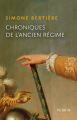 Couverture Chroniques de l'Ancien Régime Editions Perrin 2023