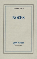 Couverture Noces Editions Gallimard  (Essais) 1993
