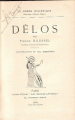 Couverture Délos, colonie athénienne  Editions Les Belles Lettres 1925