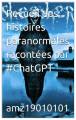 Couverture Recueil des histoires paranormales racontées par #ChatGPT Editions Autoédité 2023