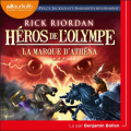 Couverture Héros de l'Olympe, tome 3 : La Marque d'Athéna Editions Audiolib 2023