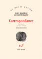 Couverture Correspondance Editions Gallimard  (Du monde entier) 1980