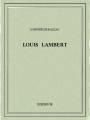 Couverture Louis Lambert Editions Bibebook 2015