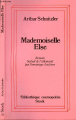 Couverture Mademoiselle Else Editions Stock 1991