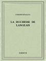 Couverture La duchesse de Langeais Editions Bibebook 2015