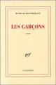 Couverture Les garçons Editions Gallimard  (Blanche) 1969