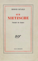 Couverture Sur Nietzsche. Volonté de chance Editions Gallimard  (Blanche) 1967