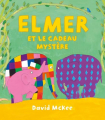 Couverture Elmer et le cadeau mystère Editions L'École des loisirs (Kaléidoscope) 2023