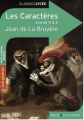 Couverture Les caractères, livres V à X Editions Belin / Gallimard (Classico - Lycée) 2021