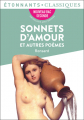 Couverture Sonnets d'amour et autres poèmes Editions Flammarion (Étonnants classiques) 2021