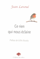 Couverture Ce rien qui nous éclaire Editions Autoédité 2017