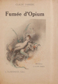 Couverture Fumée d'Opium Editions Flammarion 1922