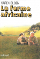 Couverture La ferme africaine Editions Gallimard  (Du monde entier) 1986