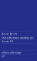 Couverture La Résistible Ascension d'Arturo Ui Editions Suhrkamp 2020