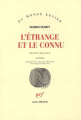 Couverture L'étrange et le connu Editions Gallimard  (Du monde entier) 2005