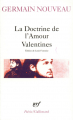 Couverture La Doctrine de l'amour, Valentines Editions Gallimard  (Poésie) 1981